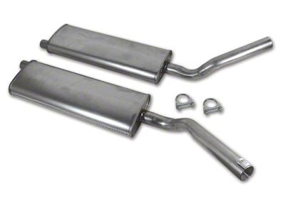 CA Mufflers; Oval (56-62 Corvette C1)