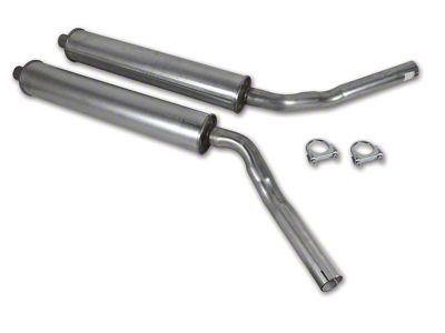 CA Mufflers; Round Hi-Performance (56-62 Corvette C1)