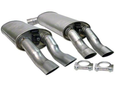 CA Mufflers with Tips (85-90 Corvette C4)