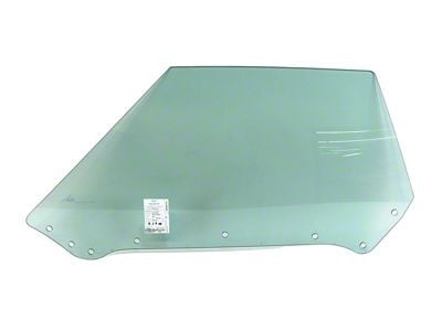 CA Non-Date Coded Door Glass; Soft Ray Green Tint; Driver Side (68-Early 69 Corvette C3 Convertible)