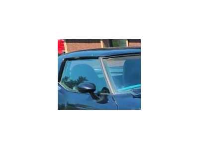 CA Non-Date Coded Door Glass; Soft Ray Green Tint; Passenger Side (75-82 Corvette C3 Coupe)