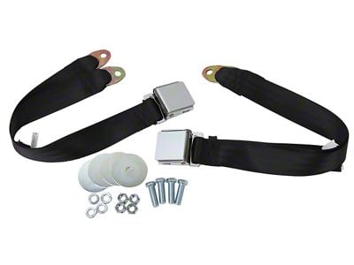 CA Non-Retractable Lap Seat Belts with Lift Top Buckle (63-67 Corvette C2)