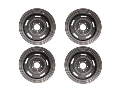 CA OEM Style Rallye Steel 4-Wheel Kit; 15x8 (69-82 Corvette C3)