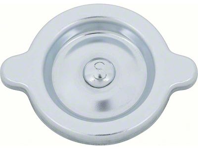 CA Oil Filler Cap with S Marking; Zinc Coated (68-81 Corvette C3)