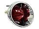 CA Outer Tail Light; Chrome Housing; Red Lens; Driver Side (63-67 Corvette C2)