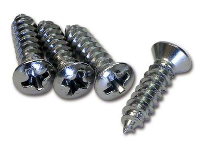 CA 1967-1976 Corvette Park Brake Console Screws. 4 Piece Set