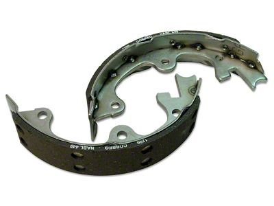 CA 1965-1982 Corvette Park Brake Shoes. 4 Piece Set - Stainless Steel