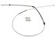 CA Parking Brake Cable; Rear (65-82 Corvette C2 & C3)