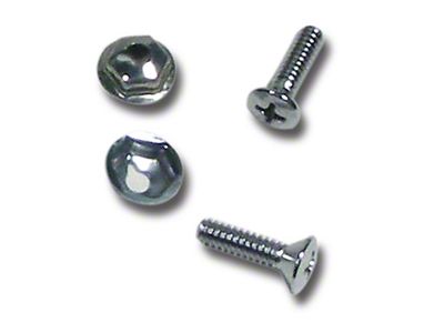 CA 1965-1966 Corvette Power Antenna Switch Screws and Nuts. 4 Piece