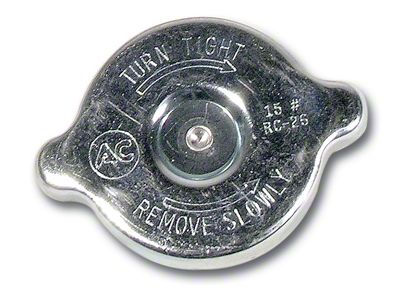 CA 1964-1972 Corvette Radiator Cap. AC and 15No., RC-26