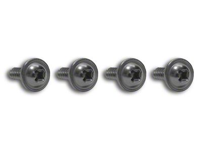 CA Radio Side Panel Screws; 4-Piece (63-67 Corvette C2)