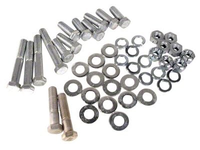 CA 1958-1960 Corvette Rear Bumper Bolt Kit. Correct 46 Piece