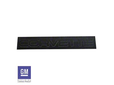 CA Rear Bumper Lettering; Acrylic Black (84-90 Corvette C4)