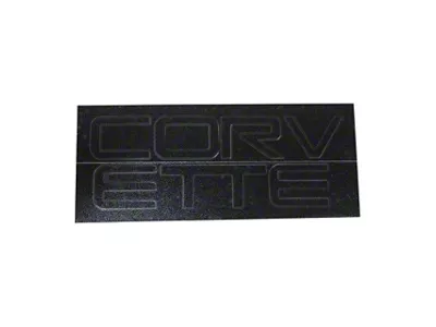 CA Rear Bumper Lettering; Acrylic Black (91-96 Corvette C4)