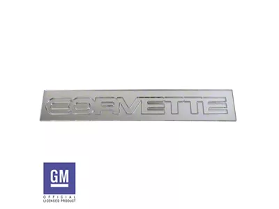 Rear Bumper Lettering; Acrylic Chrome (84-90 Corvette C4)