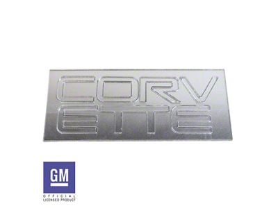 CA Rear Bumper Lettering; Acrylic Chrome (91-96 Corvette C4)