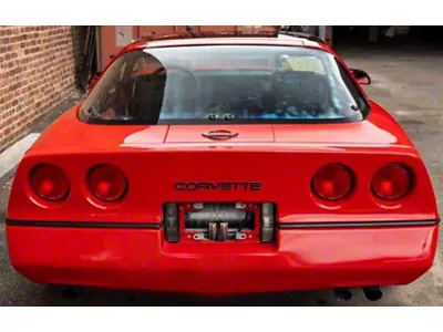 CA Rear Bumper Lettering; Gloss Silver (84-90 Corvette C4)