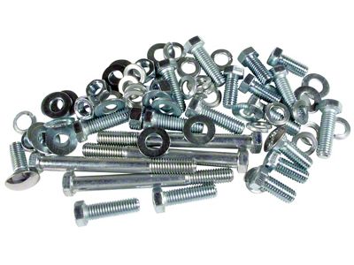 CA Rear Bumper Mount Bolts; 74-Pieces (61-62 Corvette C1)