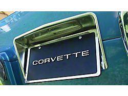 CA Rear License Plate Bezel with Hardware (63-67 Corvette C2)