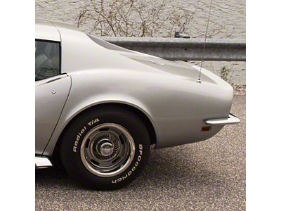 CA Rear Quarter Panel; Press Molded; Driver Side (1969 Corvette C3 w/ Side Exhaust)