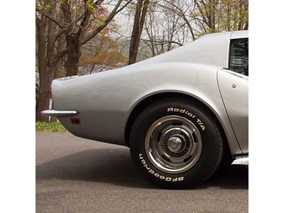 CA Rear Quarter Panel; Press Molded; Passenger Side (1969 Corvette C3 w/ Side Exhaust)