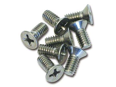 CA Rear Quarter Panel Retainer Screws; 8-Piece (68-77 Corvette C3)