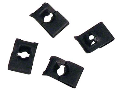 CA 1963-1967 Corvette Rear Quarter Panel U-Nuts. Convertible 4 Piece Set