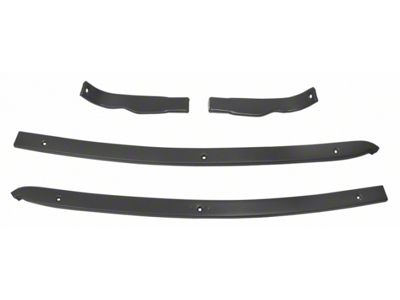 CA Rear Quarter Trim Panel Retainer Set; Semi Gloss Black (70-75 Corvette C3 Convertible)