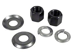 CA 1963-1982 Corvette Rear Shock Lower Mount Kit. 6 Piece