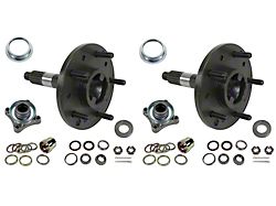 CA 1965-1982 Corvette Rear Spindle Refresh Kit with New Spindles, Bearings, Shims and Seals - Car Set