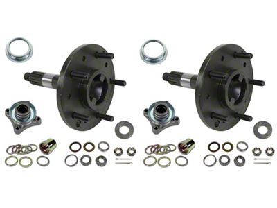 CA 1965-1982 Corvette Rear Spindle Refresh Kit with New Spindles, Bearings, Shims and Seals - Car Set