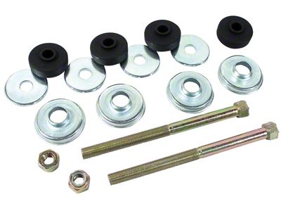 CA 1963-1982 Corvette Rear Spring Hanger Kit with Poly Cushions - 8in Bolts