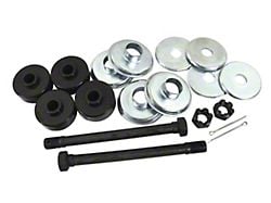 CA 1963-1982 Corvette Rear Spring Hanger Kit with Poly Cushions - Stock Length