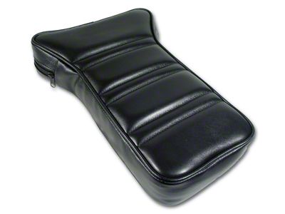 CA 1972-1978 Corvette Reproduction Center Armrest - Black Leather with Vinyl