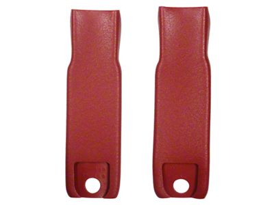 CA Seat Belt Inner Sleeve Kit; Red (70-72 Corvette C3)