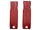 CA Seat Belt Inner Sleeve Kit; Red (70-72 Corvette C3)