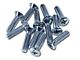 CA Seat Side Chrome Screws; 12-Piece (63-67 Corvette C2)