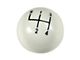 CA Shift Knob with 4-Speed Pattern; White (58-62 Corvette C1)