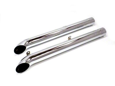 CA 1963-1982 Corvette Side Exhaust - Chrome Plated