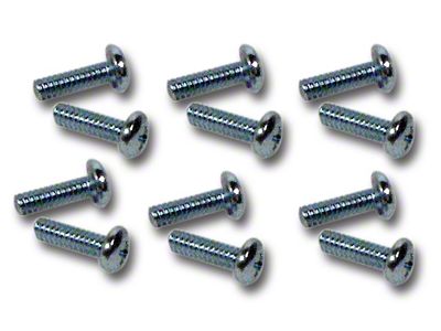 CA Side Exhaust Cover Upper Screws; 12-Piece (65-67 Corvette C2)