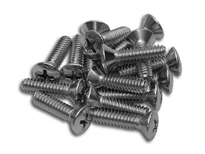 CA Side Louver Screw Set; 16-Piece (68-69 Corvette C3)