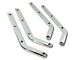 CA Side Seat Trim Strips and Screws; Chrome (63-66 Corvette C2)