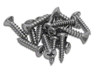 CA Sill Plate Screws; 18-Pieces (56-60 Corvette C1)