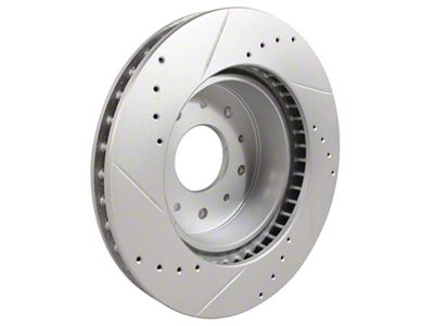 CA Slotted and Drilled Rotor; Front Passenger Side (65-66 Corvette C2 w/ 4-Wheel Disc Brakes; 67-82 Corvette C2 & C3)