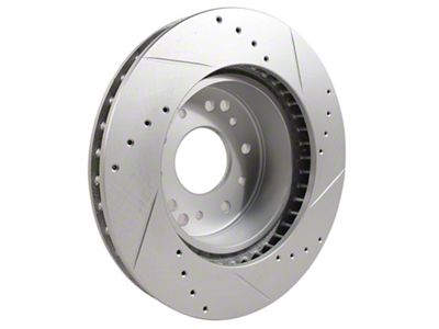 Slotted and Drilled Rotor; Rear Driver Side (65-66 Corvette C2 w/ 4-Wheel Disc Brakes; 67-82 Corvette C2 & C3)