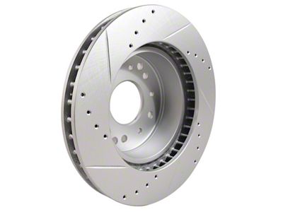 CA Slotted and Drilled Rotor; Rear Passenger Side (65-66 Corvette C2 w/ 4-Wheel Disc Brakes; 67-82 Corvette C2 & C3)