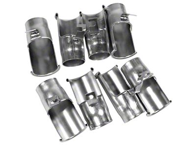 CA 1965-1966 Corvette Spark Plug Shields. Big Block 8 Piece Set