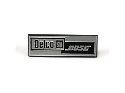 CA 1984-1989 Corvette Speaker Emblems - Delco Bose Speaker Emblem