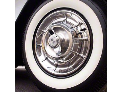 CA Steel 4-Wheel Kit with Hubcaps, Spinners and Lug Nuts; 15x5 (59-62 Corvette C1)