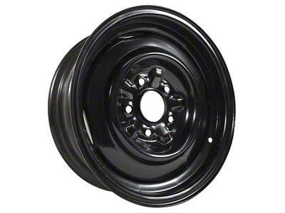 CA Steel Black Wheel; 15x5.5 (65-66 Corvette C2)